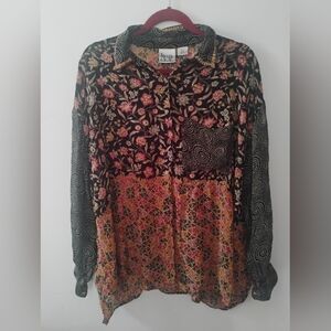 JACQUE & KOKO:  Women's Blouse  - Multicolor Plus Size 14